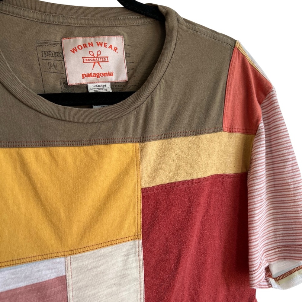 Patagonia are-Crafted Worn Wear Patchwork Recycled Tee